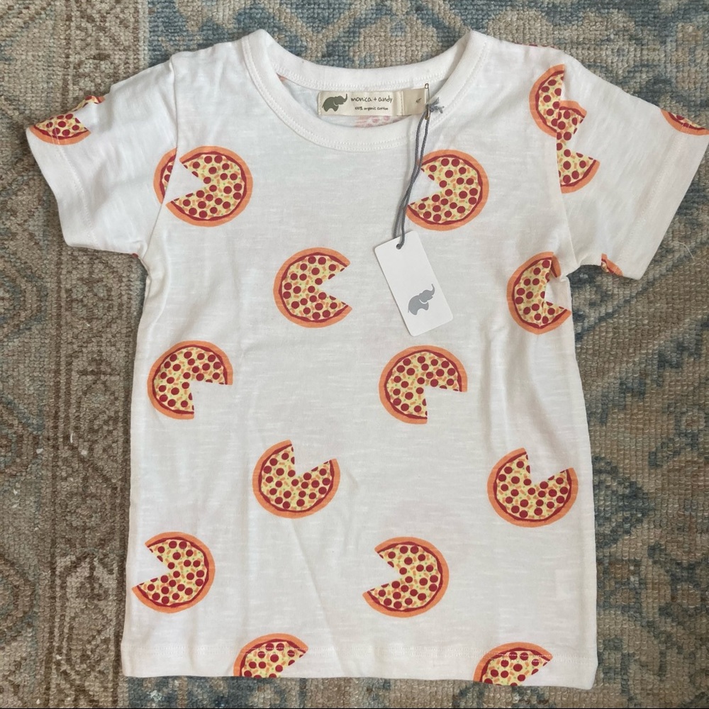NWT Monica + Andy pizza tee